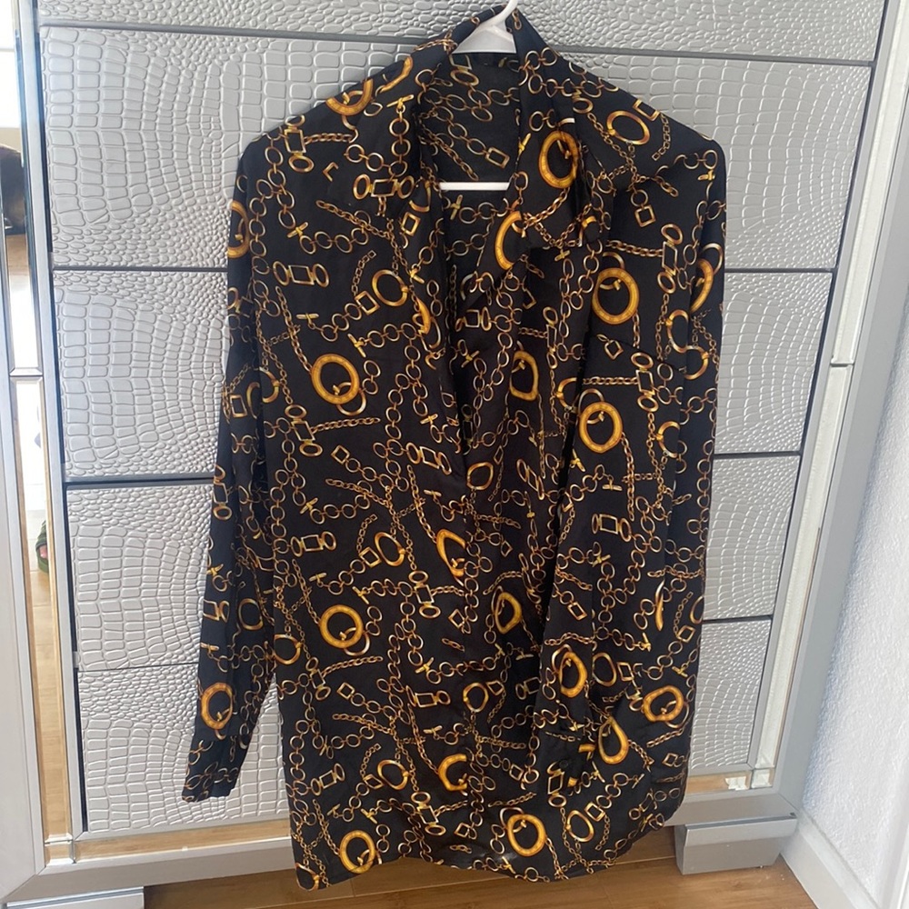 Misguided silk shirt